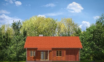 Elewacje projektu Modrzewiowy