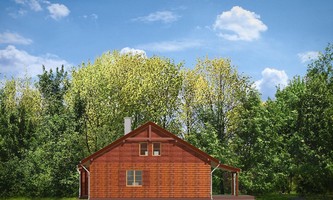 Elewacje projektu Modrzewiowy