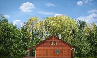 Elewacje projektu Modrzewiowy