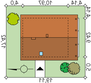 Działka projektu Indygo 2 dr-T (DR-T)