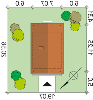 Działka projektu Mikrus 2 dr-S (DR-S)