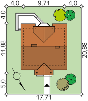 Działka projektu Pliszka 2 dr-T (DR-T)