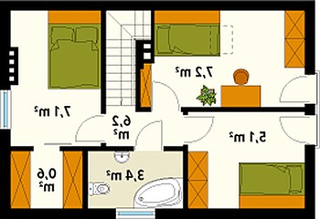 Rzut projektu Poziomka 2 dr-S (DR-S)