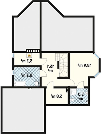 Rzut  projektu Sasanka dr-ST (DR-ST)
