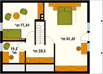 Rzut  projektu Jaśmin dr-S (DR-S)