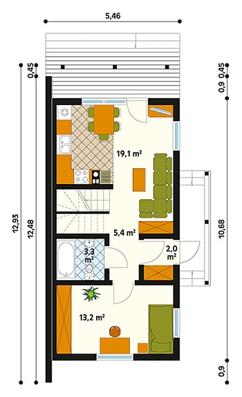 Rzut  projektu Miś dr-ST (DR-ST)
