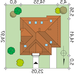 Działka projektu Modrzew dr-S (DR-S)