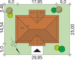 Działka projektu Polana 2 dr-S (DR-S)