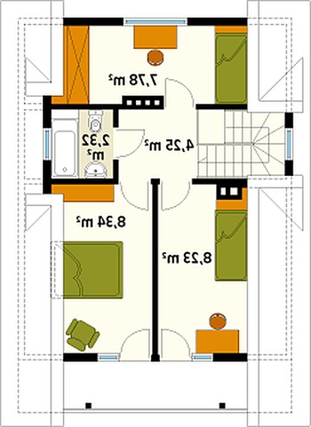 Rzut  projektu Takt dr-S (DR-S)