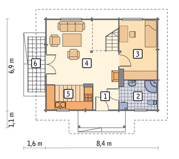 Rzut projektu Murator C150S Czarowny (rekreacyjny)