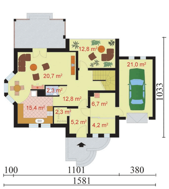 Rzut  projektu PAMPELUNA