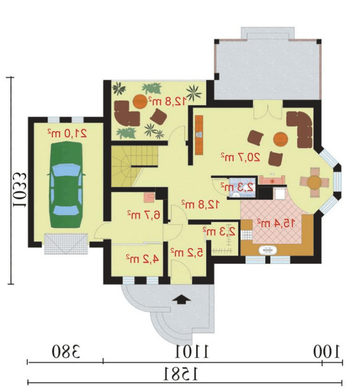 Rzut  projektu PAMPELUNA