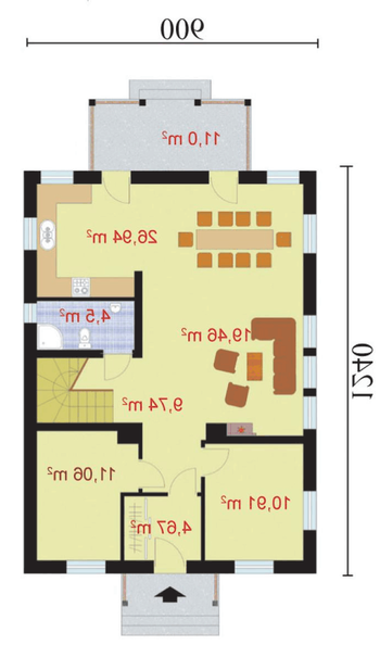 Rzut  projektu SANTA SUSANA