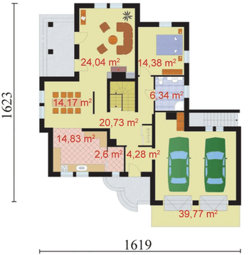Rzut  projektu PAOLA