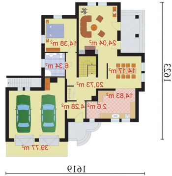 Rzut  projektu PAOLA