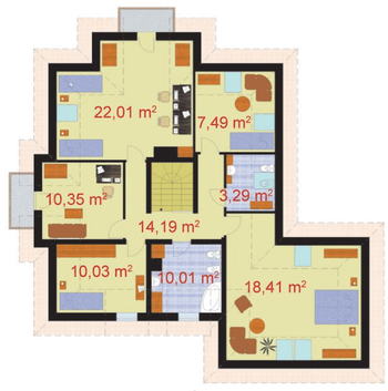 Rzut  projektu PAOLA