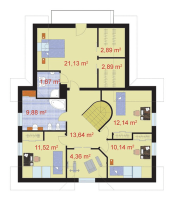 Rzut  projektu PERUGIA 