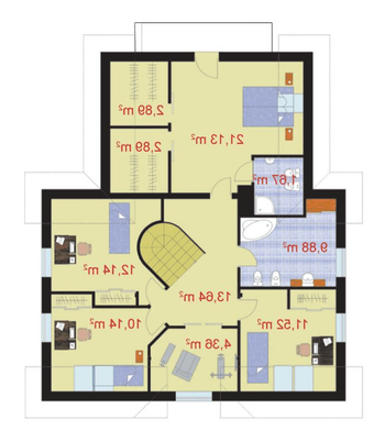 Rzut  projektu PERUGIA 