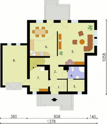 Rzut  projektu LAS VEGAS