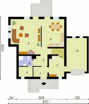 Rzut  projektu LAS VEGAS