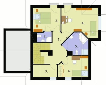 Rzut  projektu LAS VEGAS