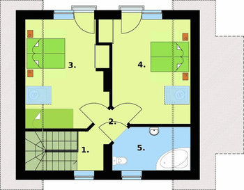 Rzut  projektu LA PAMPA