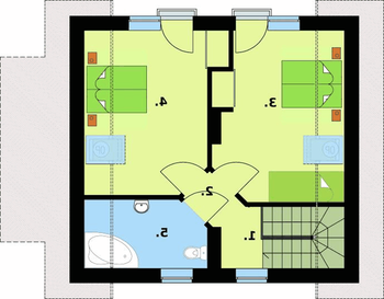 Rzut  projektu LA PAMPA