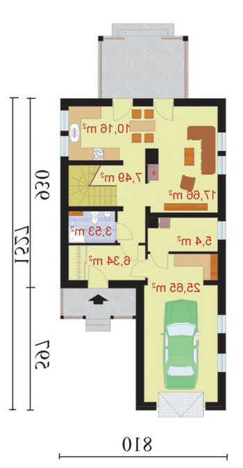 Rzut  projektu PALMIRA
