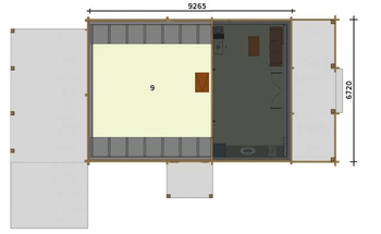 Rzut  projektu MONTEVIDEO bale
