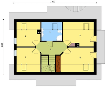 Rzut  projektu MIRANDA 2
