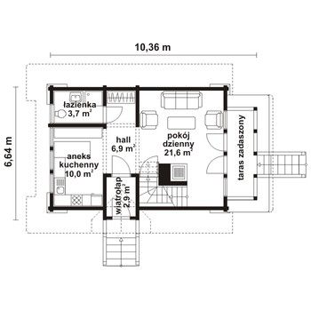 Rzut  projektu Jaworowy 2
