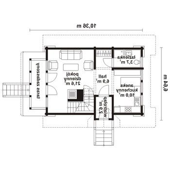 Rzut  projektu Jaworowy 2