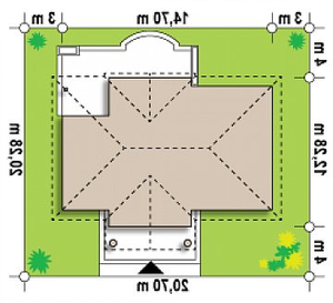 Działka projektu Z2 f+ D