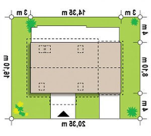 Działka projektu Z14 D L GL