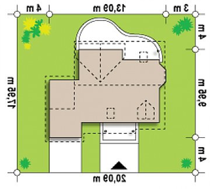 Działka projektu Z3 d GP w