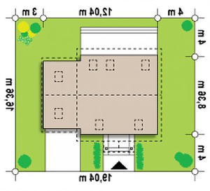 Działka projektu Z4 D bl GP