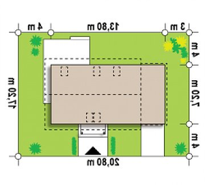 Działka projektu Z34 D GL