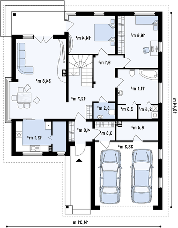 Rzut  projektu Z200 P